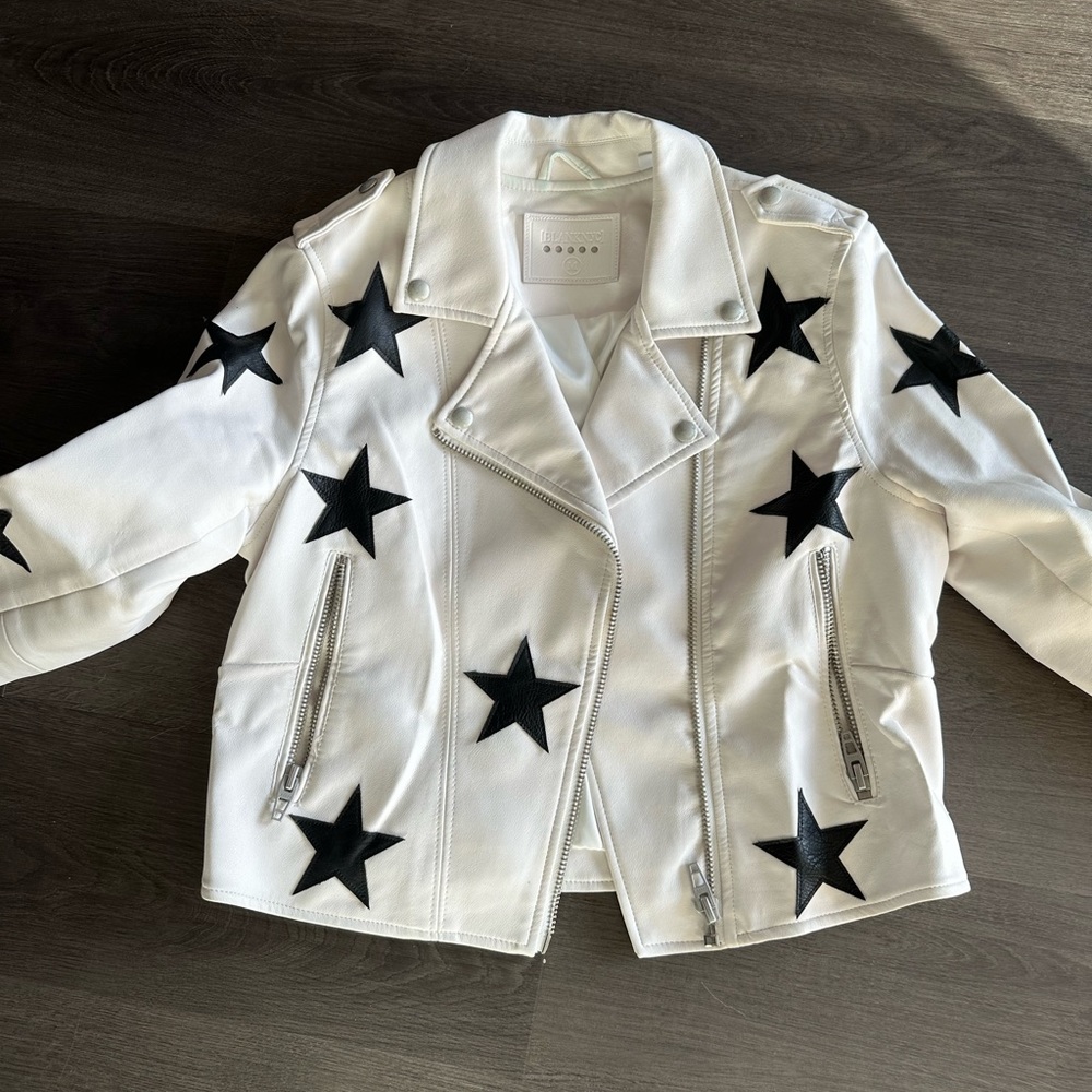 Blank NYC Vegan Leather Star Jacket M